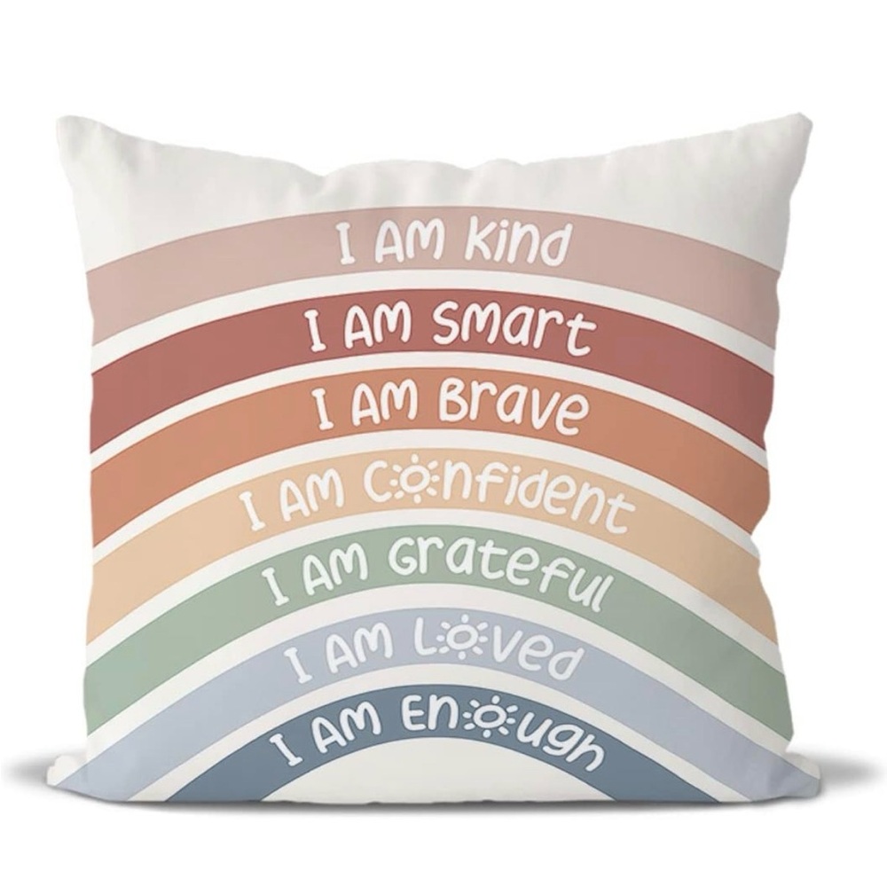 ✨SET OF 2✨ Boho Rainbow Throw Pillow Cover 18x18 in